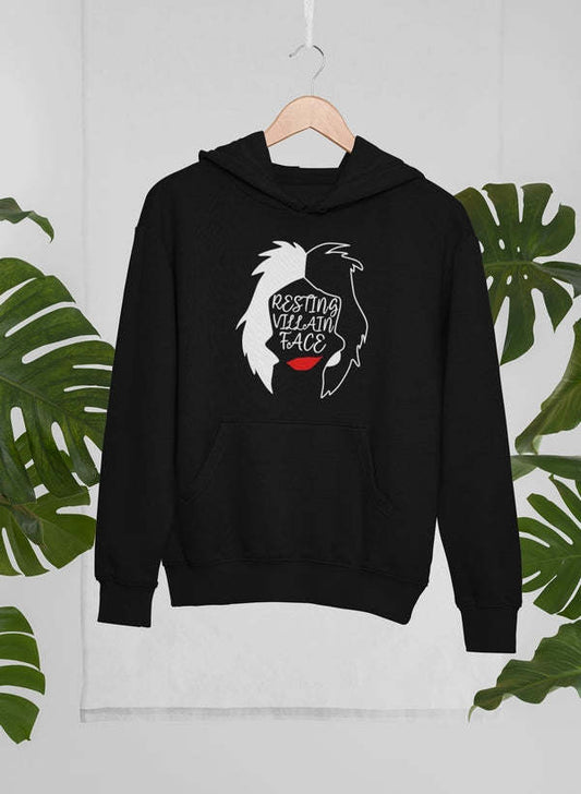 Resting Villain Face Hoodie