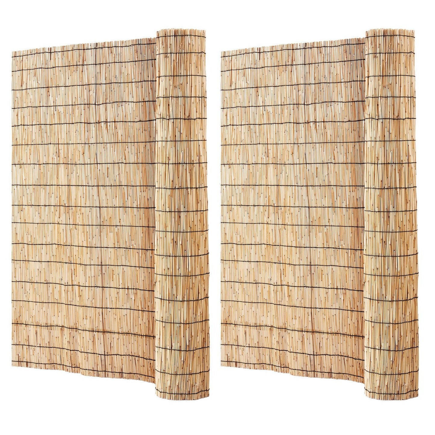 VEVOR 2-Pack Reed Fence Landscaping Privacy Blind Fencing Screen 16.4' x 4'