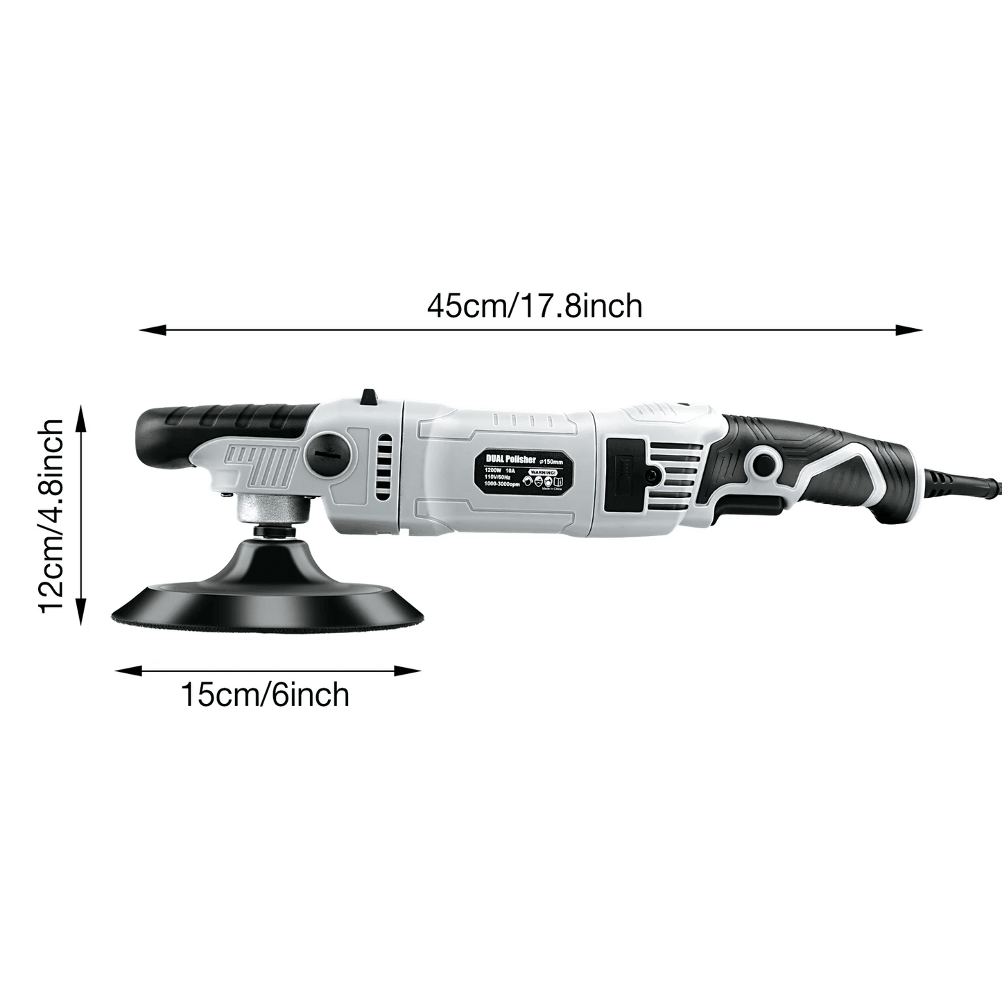 Professional Car Polisher 6-speed adjustable Car Rotary Polisher Machine for Car Detailing and Polishing