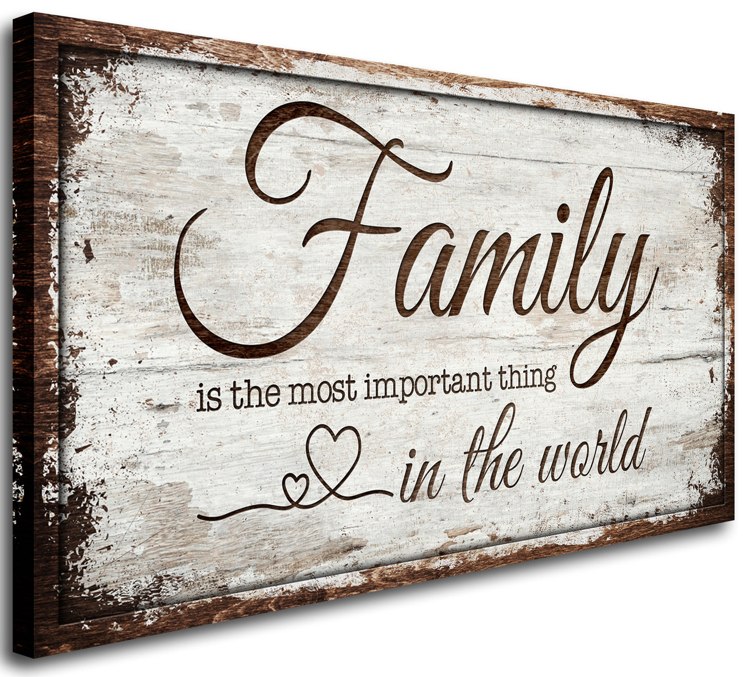 Family is Important Quotes Canvas Wall Art for Living Room|Family Wall Art|Family Prints Signs Framed|Family Wall Decor|Retro Picture Painting Artwork for Bedroom,Dining Room,Farmhouse,Home 20x40