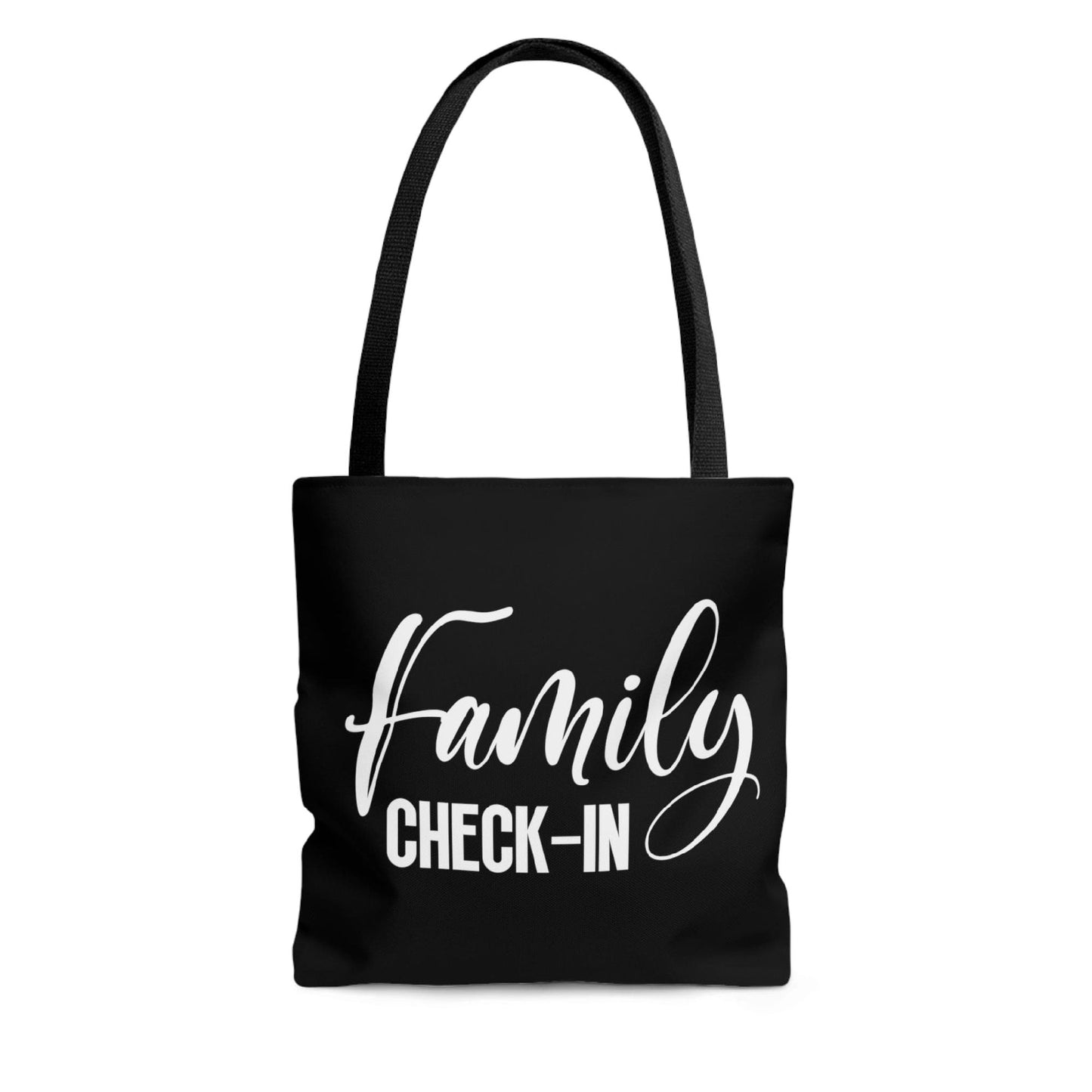 Canvas Tote Bag Family Check In, Family Reunion, Family Fun, Family Events