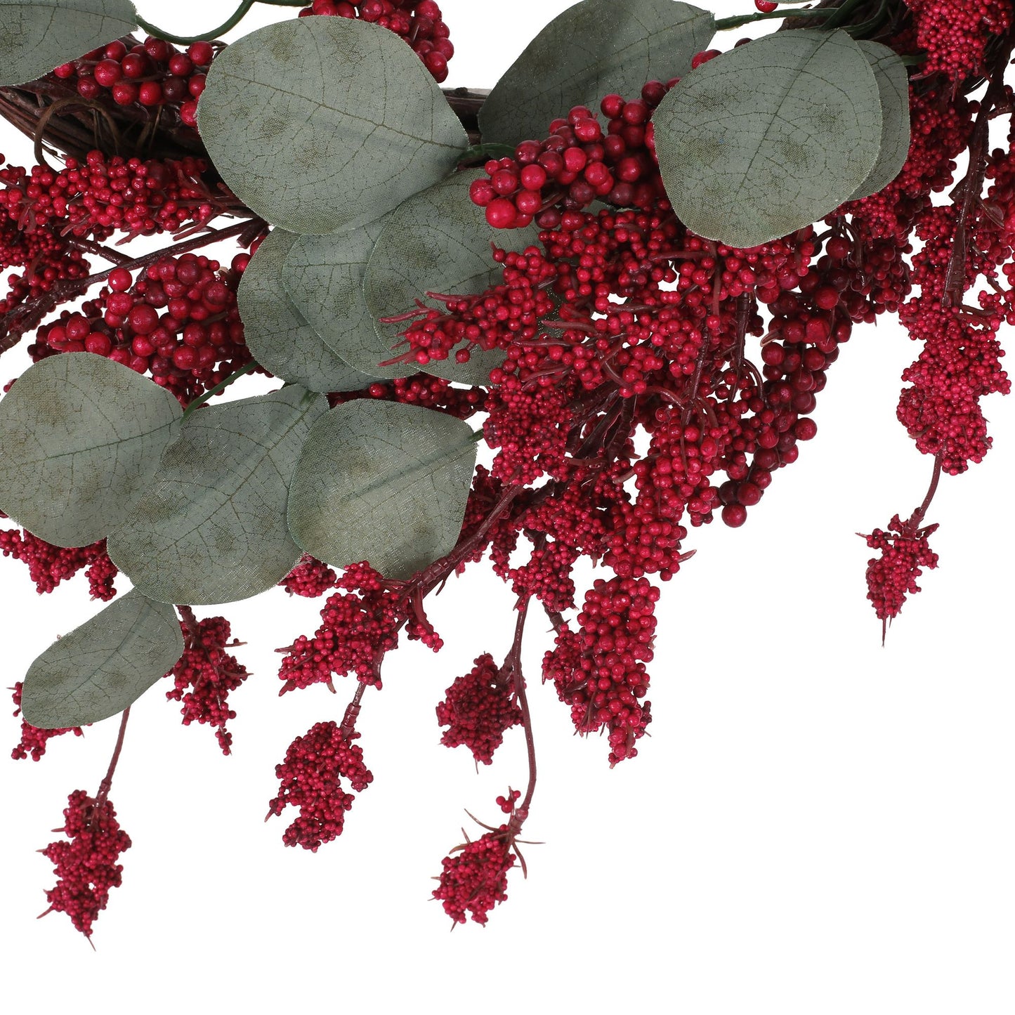 29" Artificial Christmas Wreath with Eucalyptus & Berries,Decorations for Everyday Farmhouse Window Outdoor/Indoor