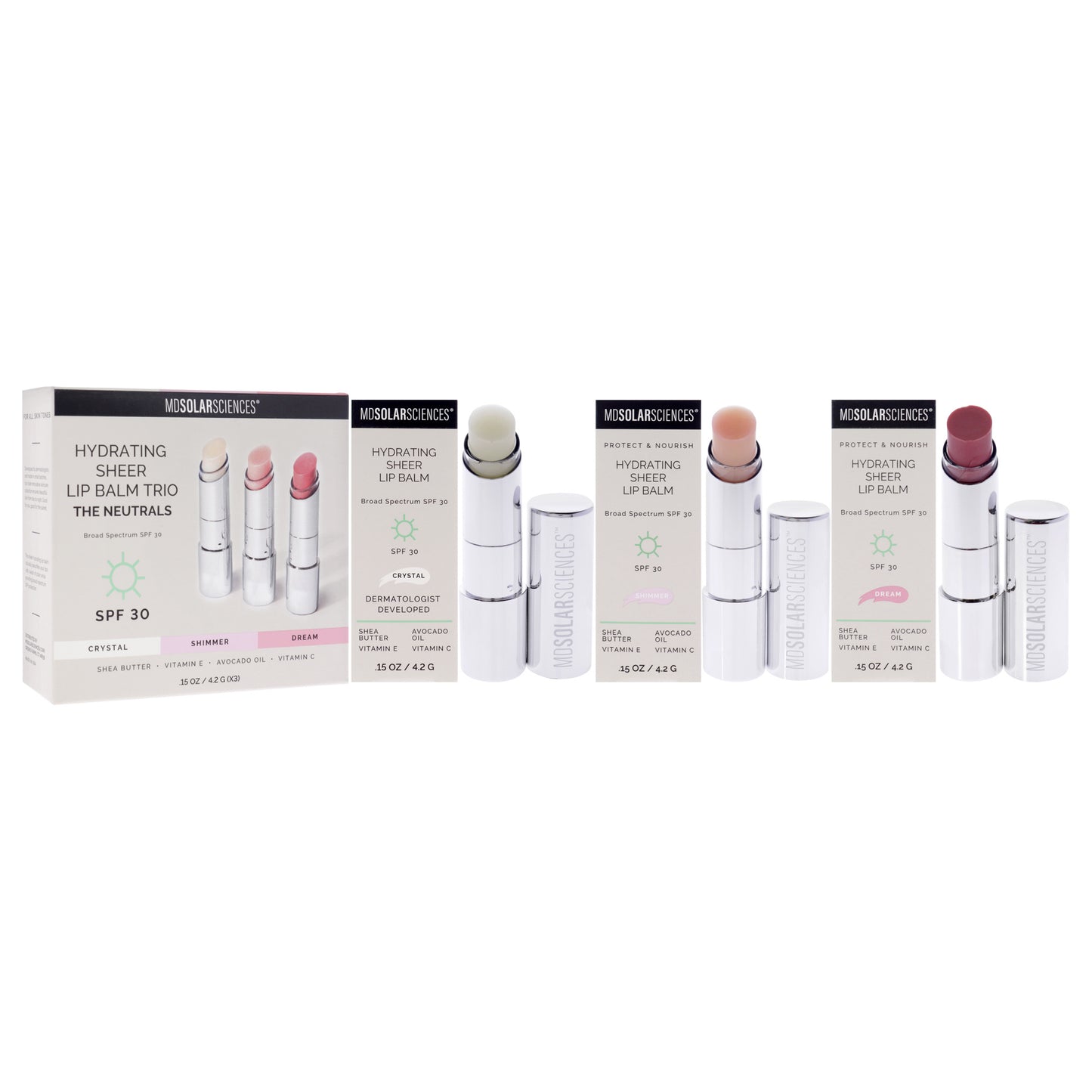 Hydrating Sheer Lip Balm Trio SPF 30