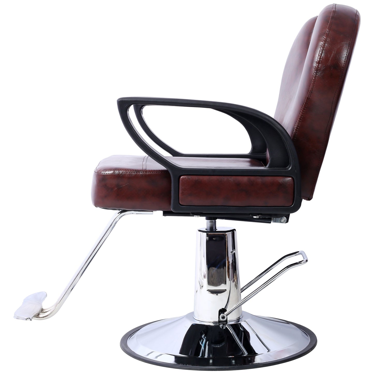 Artist hand Hair Stylist All Purpose Barber Chair for Barbershop Salon Chair,Heavy Duty Hydraulic Barber Chair Spa Furniture Shampoo Reclining Extra Wider Seat Beauty Hair Salon Equipment ,brown