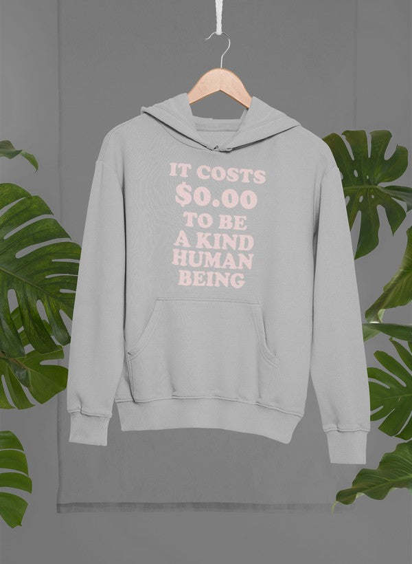 It Costs $0.00 To Be A Kind Human Being Hoodie