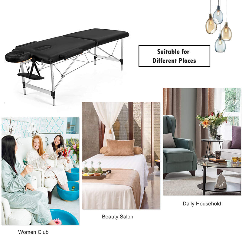 Portable Massage Table Adjustable Facial Salon Spa Bed