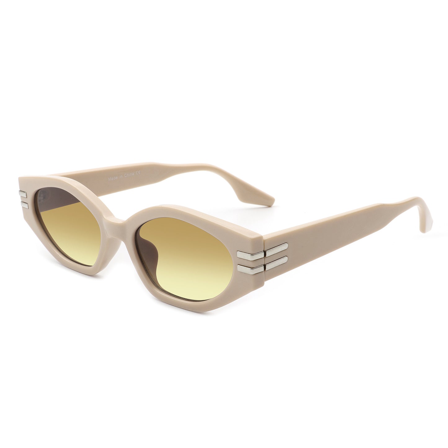 Oval Slim Retro Narrow Cat Eye Fashion Sunglasses