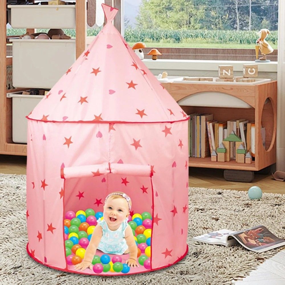 Kids Princess Tent, Children Play Princess Tent, Indoor Fabric Playhouse for Children Ages 3+