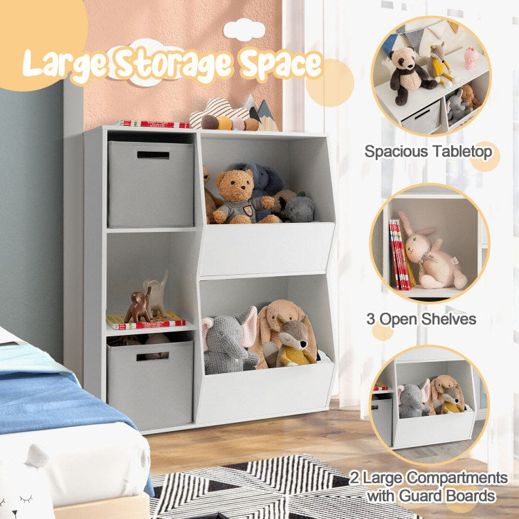 Kids Toy Storage Cabinet Shelf Organizer