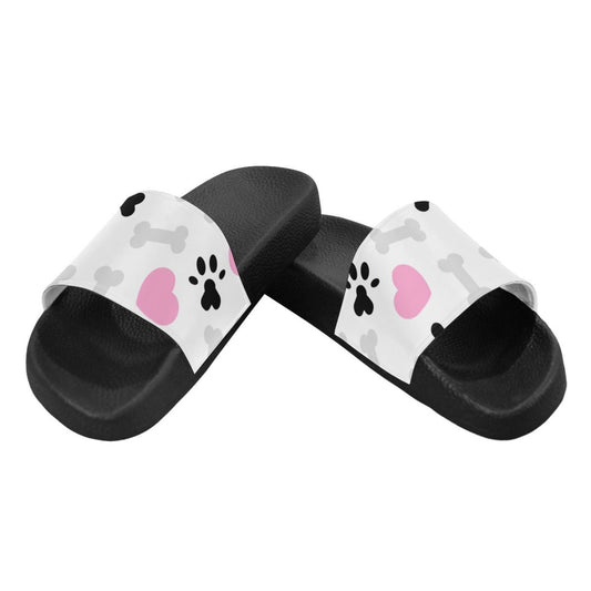 Flip-Flop Sandals, Doggie Love Paw Style Womens Slides