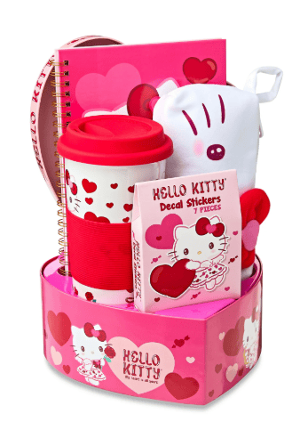 Hello Kitty Heart Box Valentines Gift Set