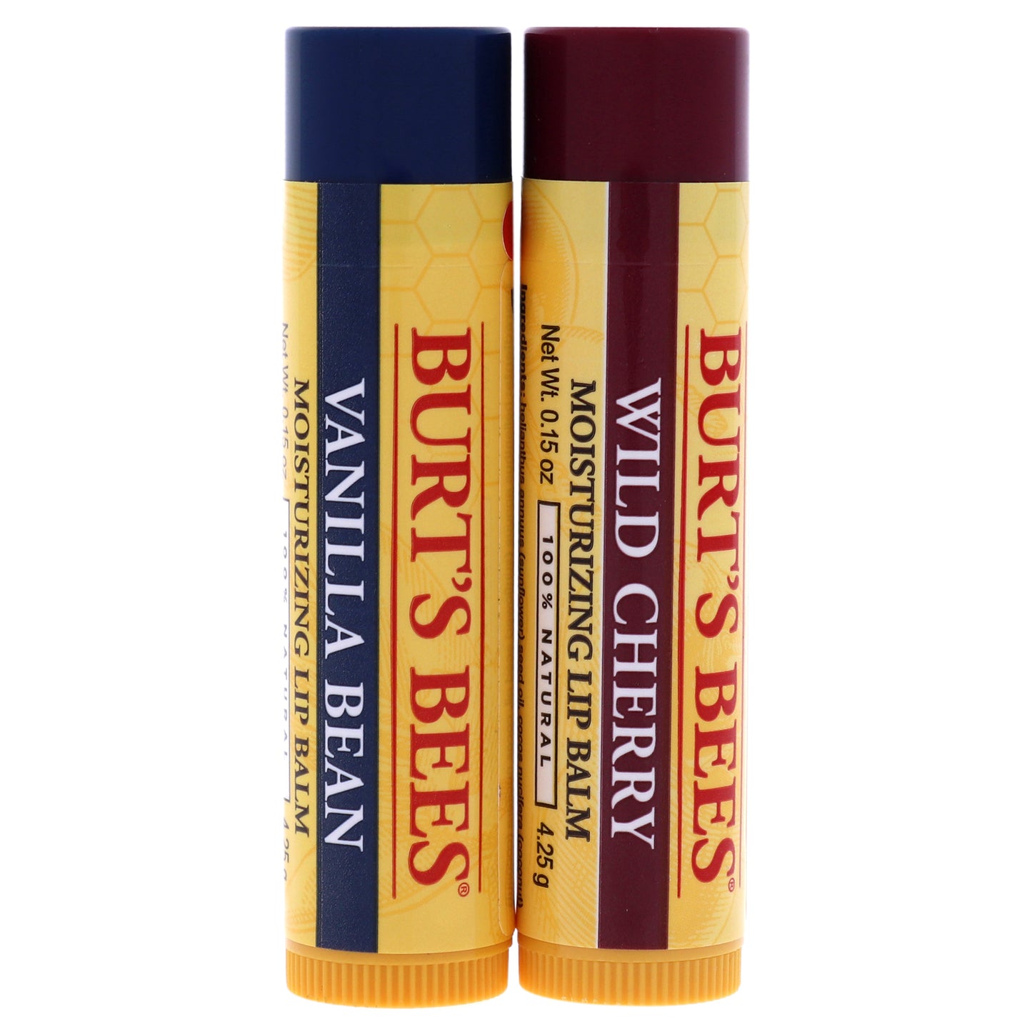 Wild Cherry and Vanilla Bean Moisturizing Lip Balm Twin Pack