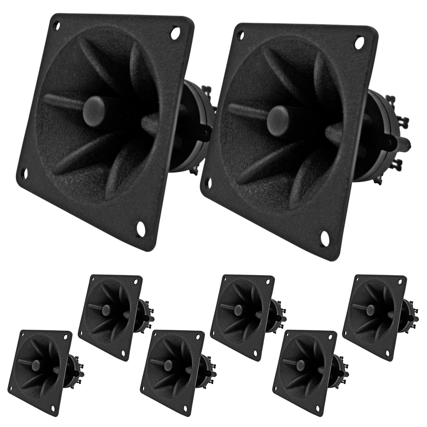 5 Core Tweeter 3.25\" x 3.25\" • 40W Max Component Square Driver • Piezo Horn Element Super Replacement DJ Tweeters • for Smooth Extended Frequency Response- TW 303 SQ