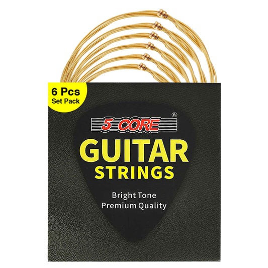 5 Core Guitar Strings Acoustic Pure Phosphor Bronze Guitar Strings .010-.048 Best Guitar Strings Acoustic 6 String set - GS AC BZ