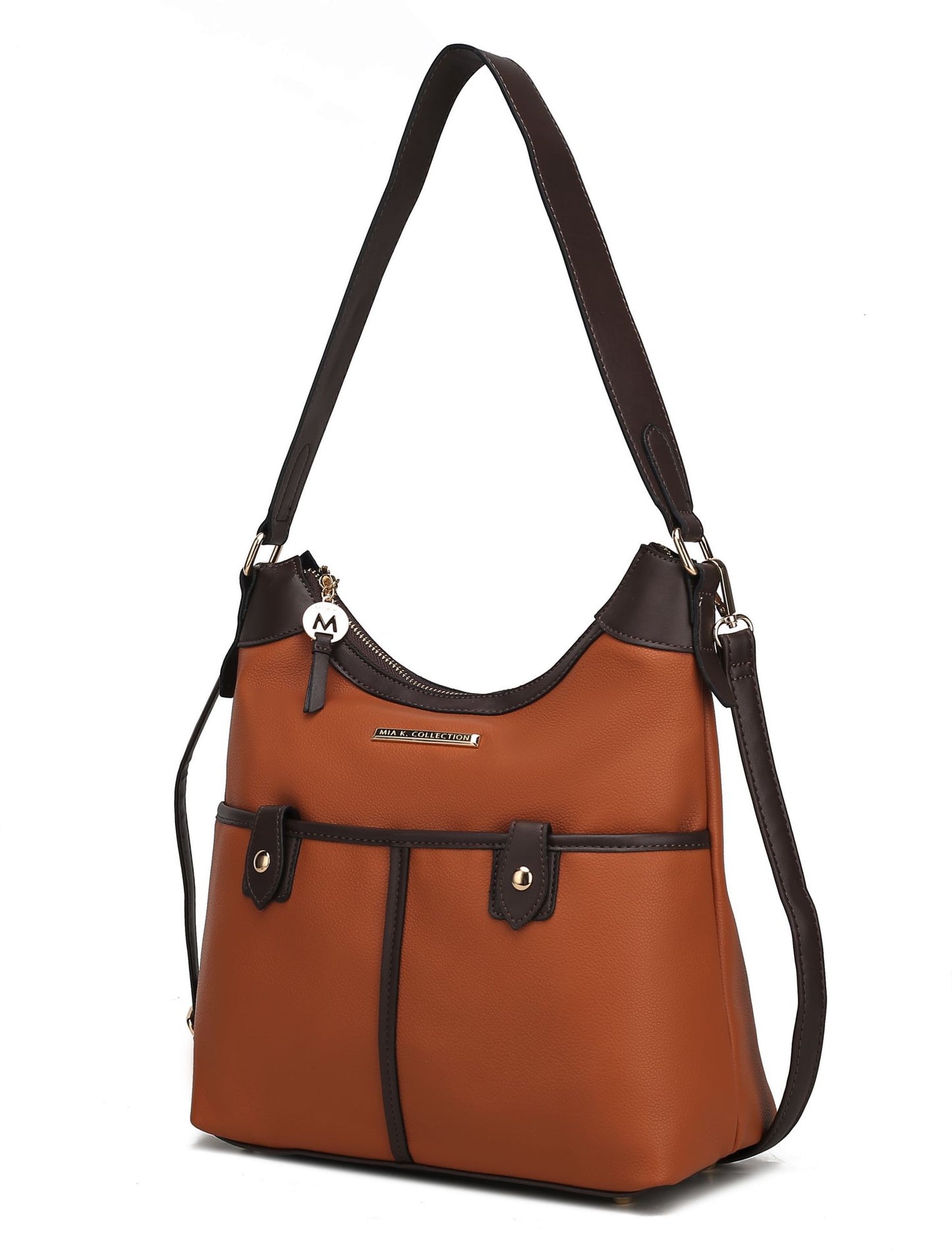 Harper Vegan Color Block Leather Women Shoulder Bag