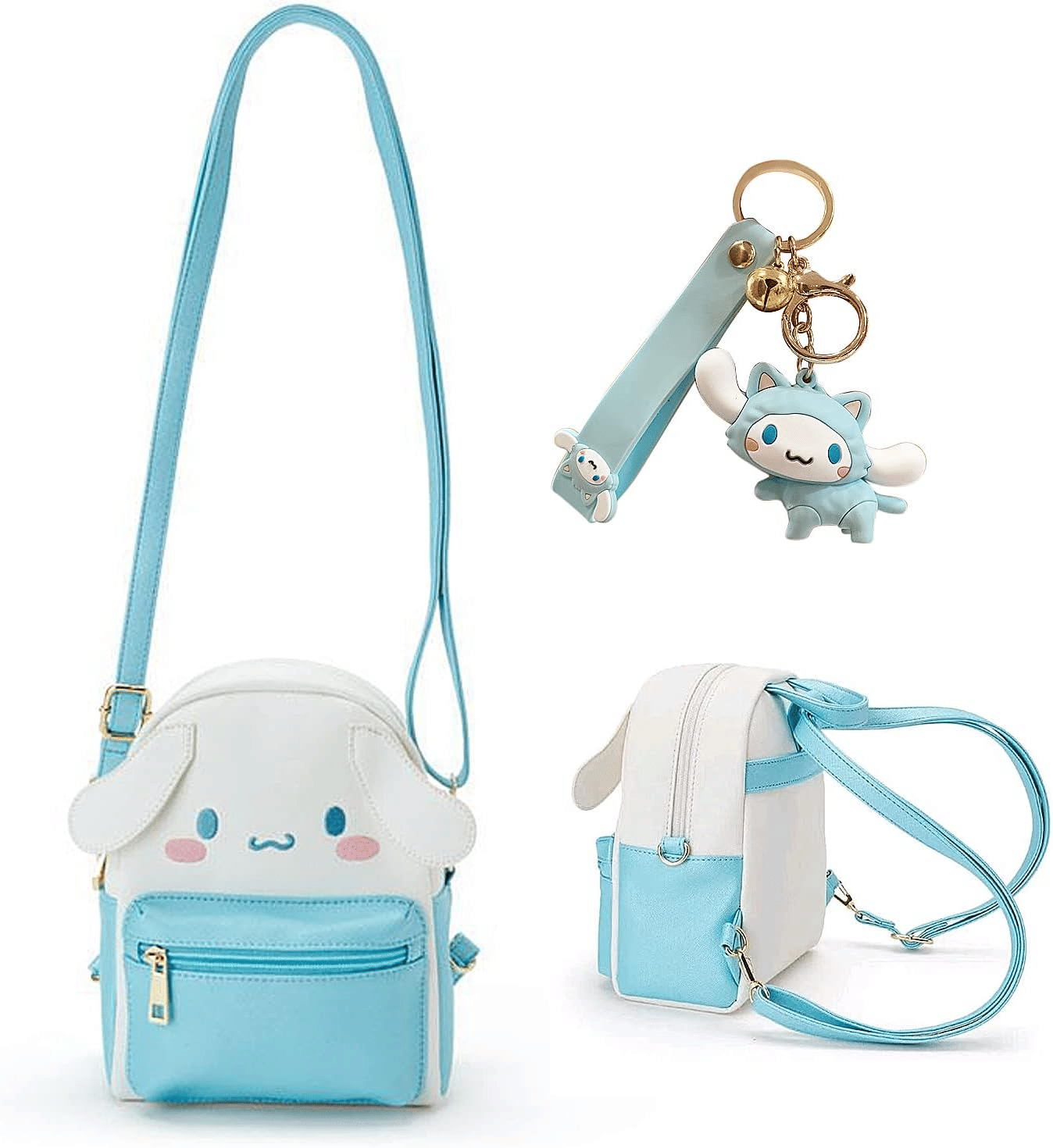 Girls Anime Kawaii Mini Backpack Backpack Cute Doll Handbag Shoulder Bag