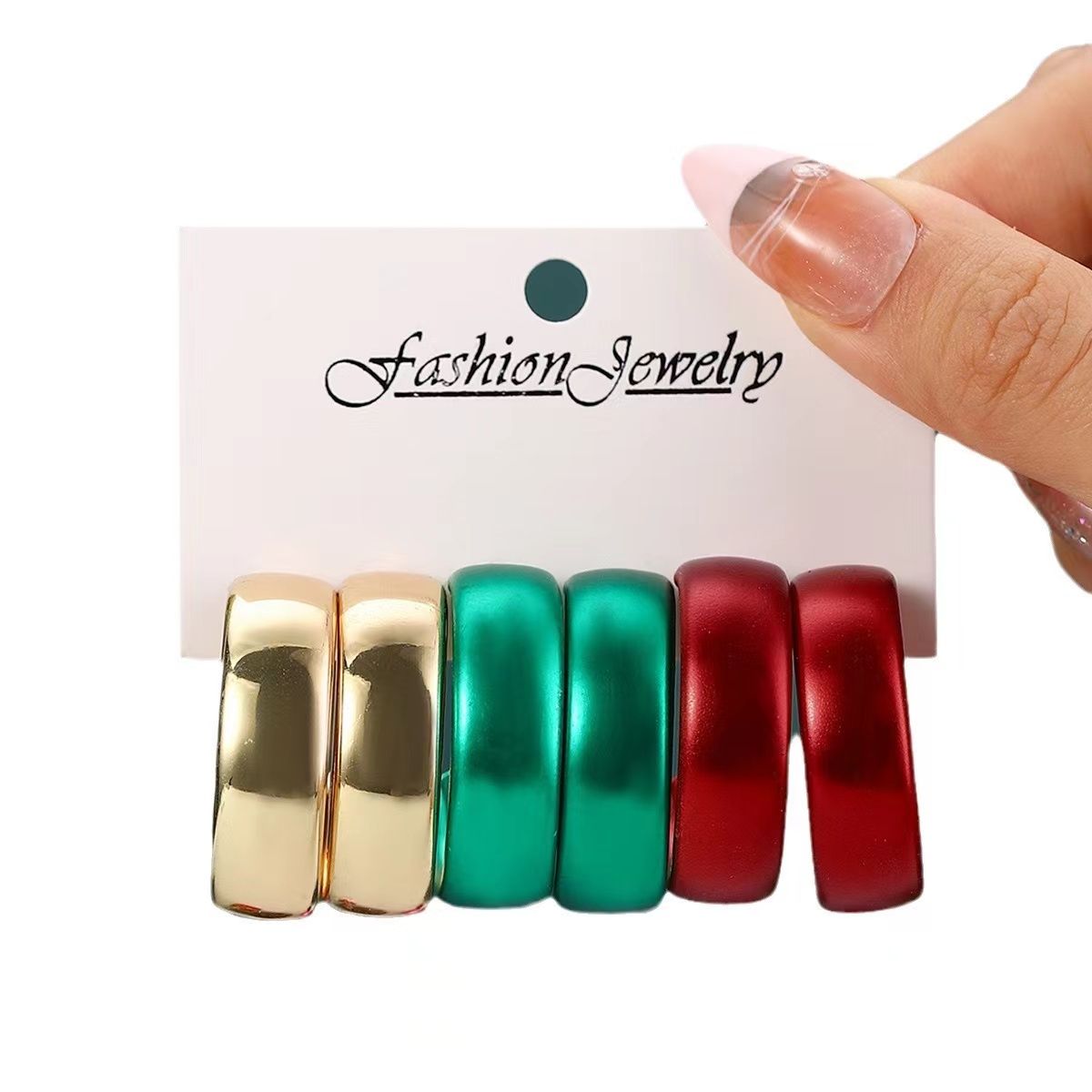 Colorful Statement Hoop Earrings -  Bold and Fashionable Accessories for Women