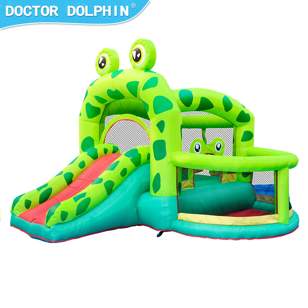 Frog Bounce House Jump House Kids Inflatable Bouncing Castle Jumping 420Dand 840D Playground Home Use