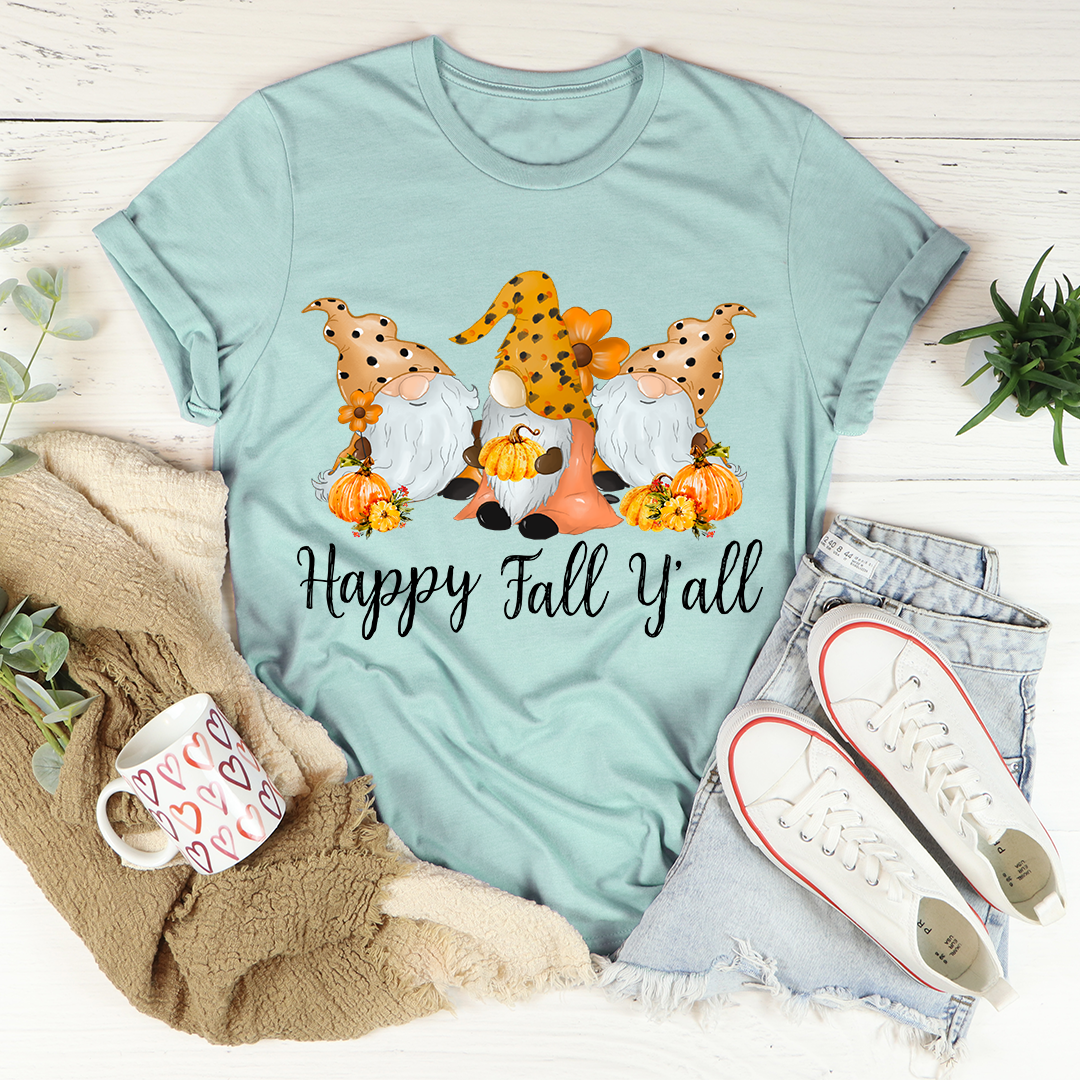 Happy Fall Y'all Gnomies T-Shirt