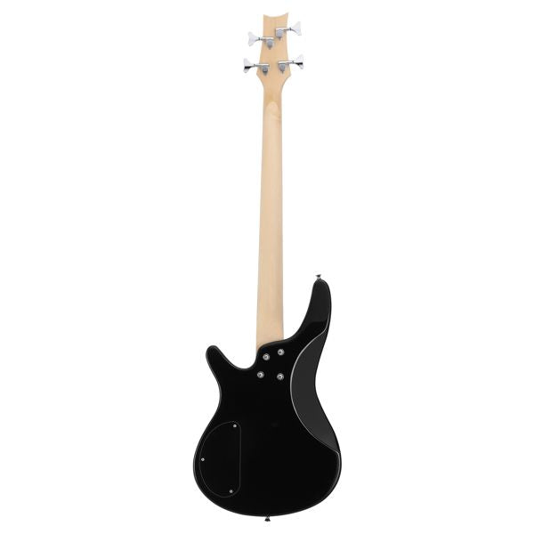 [Do Not Sell on Amazon]Glarry 44 Inch GIB 4 String H-H Pickup Laurel Wood Fingerboard Electric Bass Guitar with Bag and other Accessories Black