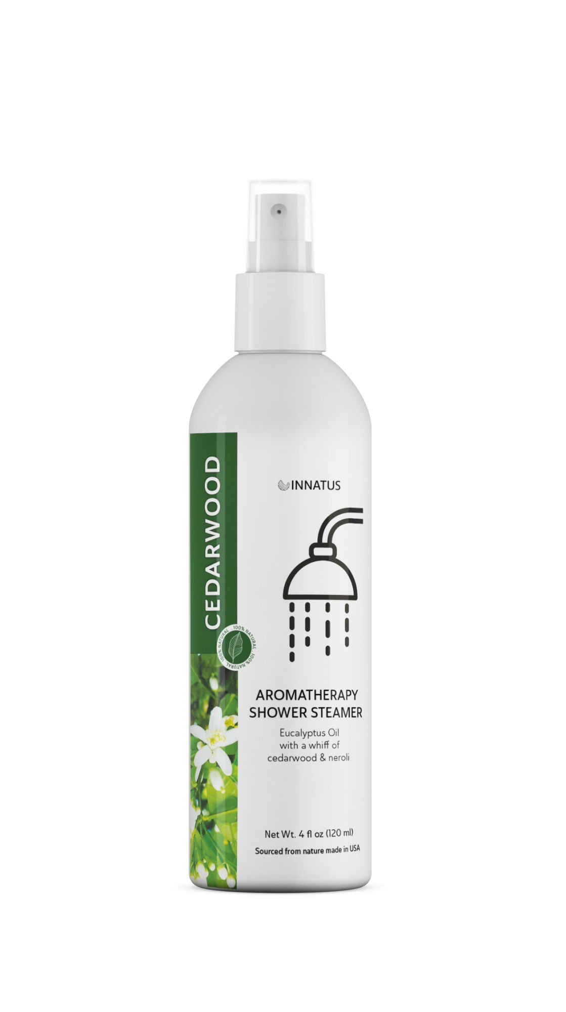 Calming Shower Spray with Eucalyptus & Cedarwood – 4oz Aromatherapy Shower Steamer Mist for Relaxation & Stress Relief – Infused with Neroli for a Spa-Like Experience – Made in the USA  "