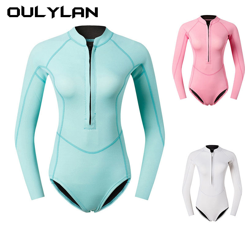 2024 Women's 2MM Neoprene Snorkeling Wetsuits Keep Warm Scuba Water Sport Spearfishing Surfing Diving Suit Bathing Swimwears