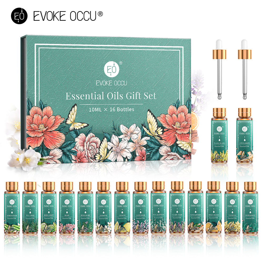 16 Set Pure Essential oils ,100% Nature Undiluted For Home Hotel Diffuser Humidifier,DIY Candle Soap Bath Salts Strong Smell