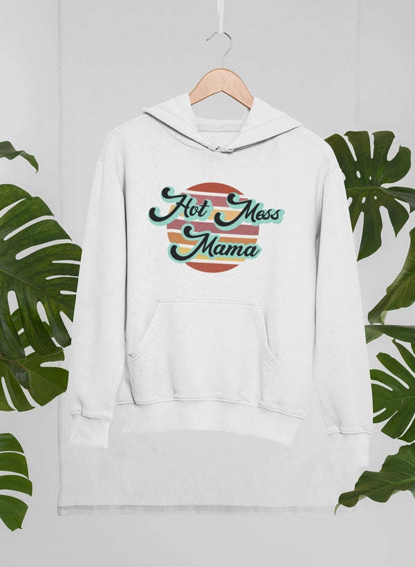 Retro Hot Mess Mama Hoodie