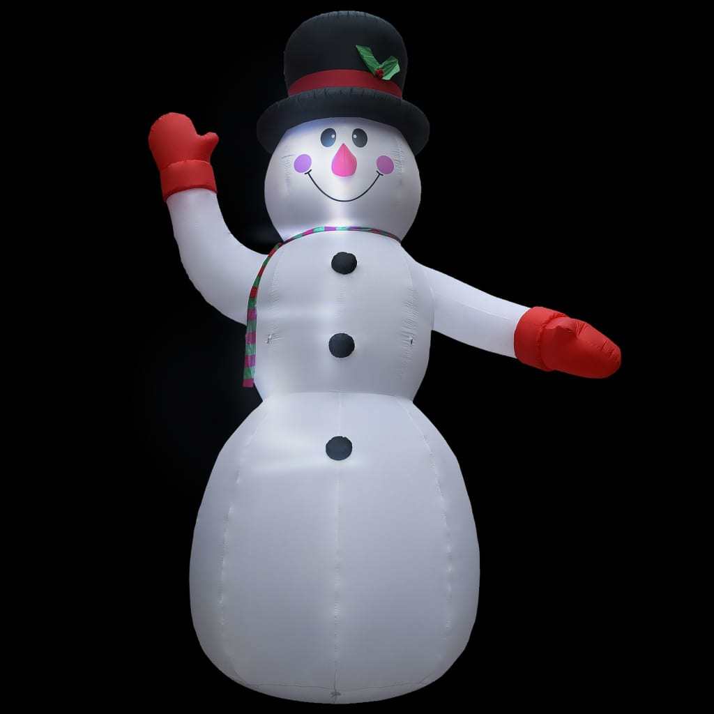 Christmas Inflatable Snowman with LED IP44 236.2" XXL