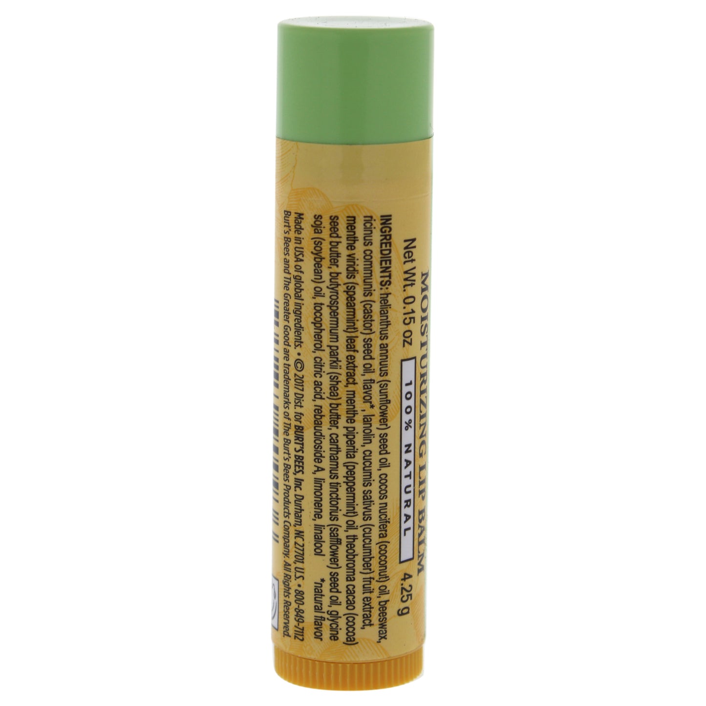 Cucumber Mint Moisturizing Lip Balm by Burts Bees for Women - 0.15 oz Lip Balm