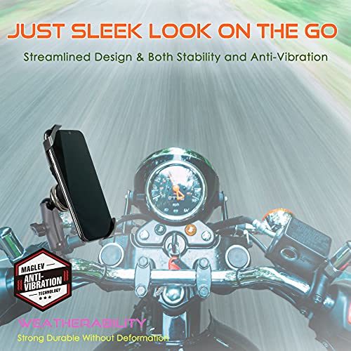 TAKEWAY Phone Holder for 4.7-6.7 inch Screen;  Structure for Both Stability and Anti-Vibration;  Providing Multi-Angle Vision;  Attaches to RAM - Double Socket arms Component for Any B Size