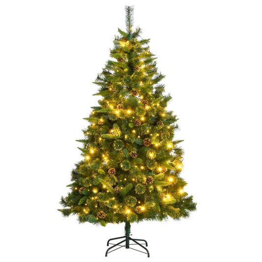 Artificial Hinged Christmas Tree 300 LEDs 70.9"