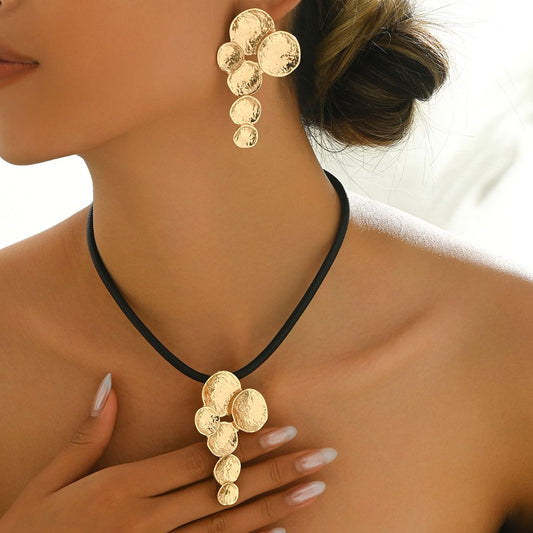 14K gold plated Golden Petals  Jewelry Set - Elegant and Timeless