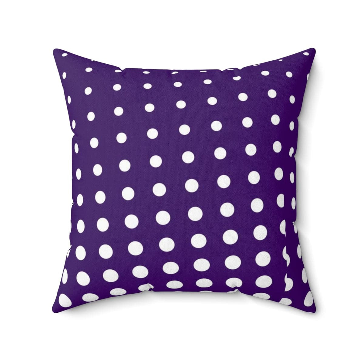 Decorative Throw Pillow Case, Purple And White Dotted Pattern