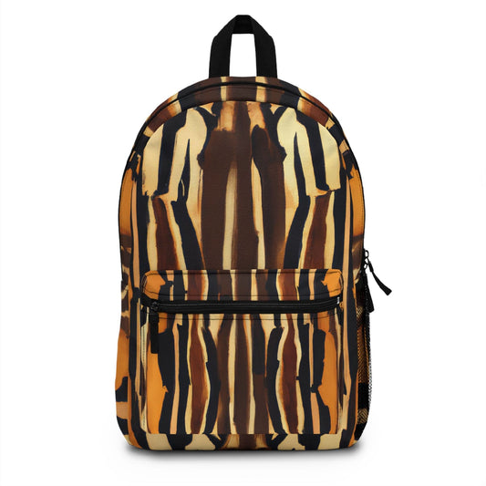 Backpack - Large Water-resistant Bag, Zorse Geometric Print Pattern