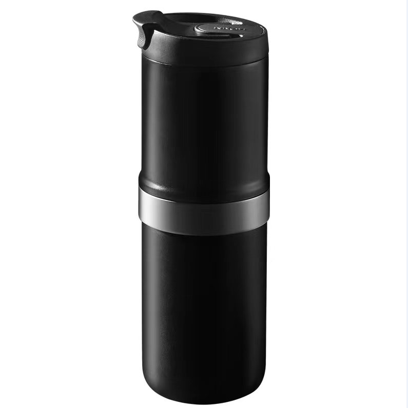 Portable grinding coffee maker. (Car grinding + coffee integrated, 5600 mAh battery capacity, electric integrated 200ml-300ml extracted coffee 25 cups / time)