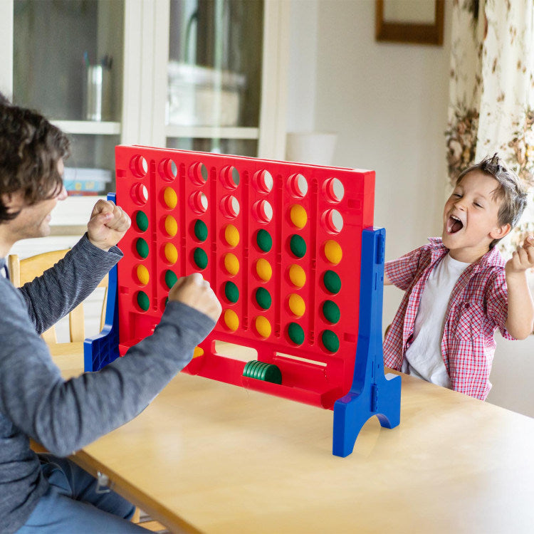 Jumbo 4-to-Score Connect Game Set with Carrying Bag and 42 Coins