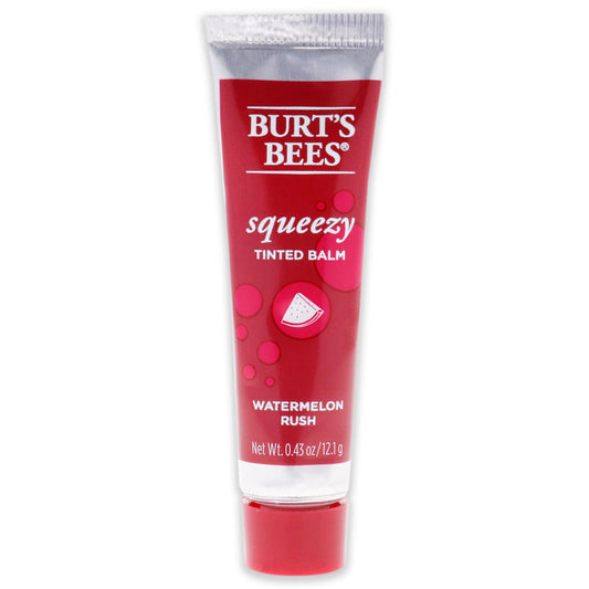 Squeezy Tinted Lip Balm - Watermelon Rush by Burts Bees for Women - 0.43 oz Lip Balm