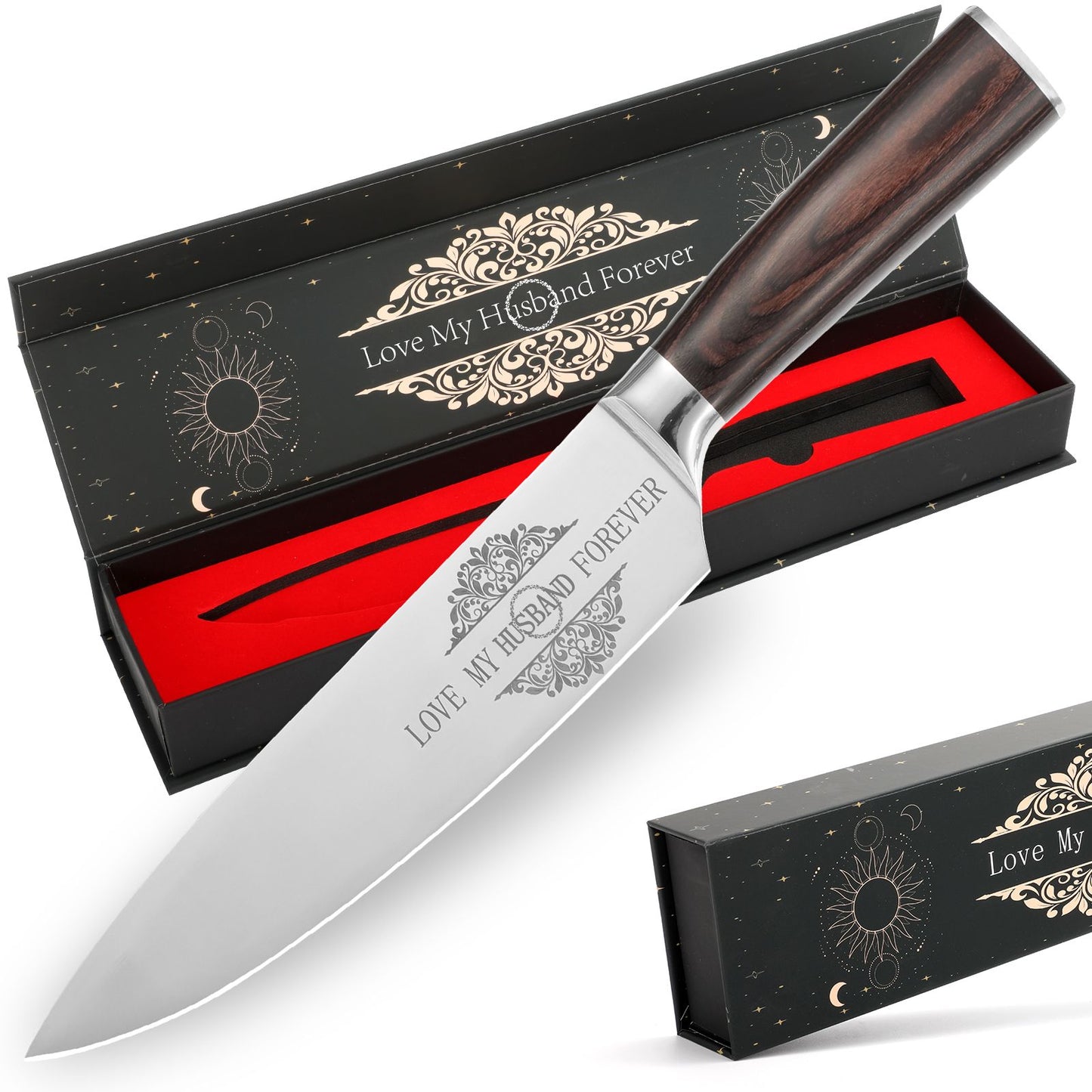 Gifts For Dad, Mom, Wife, Husband 8 Inch Chef Knife For Fathers Day Dad,Valentines Day, Mothers Day Gifts, Japanese 5cr15mov Kitchen Gyuto Chef Knives With Sheath