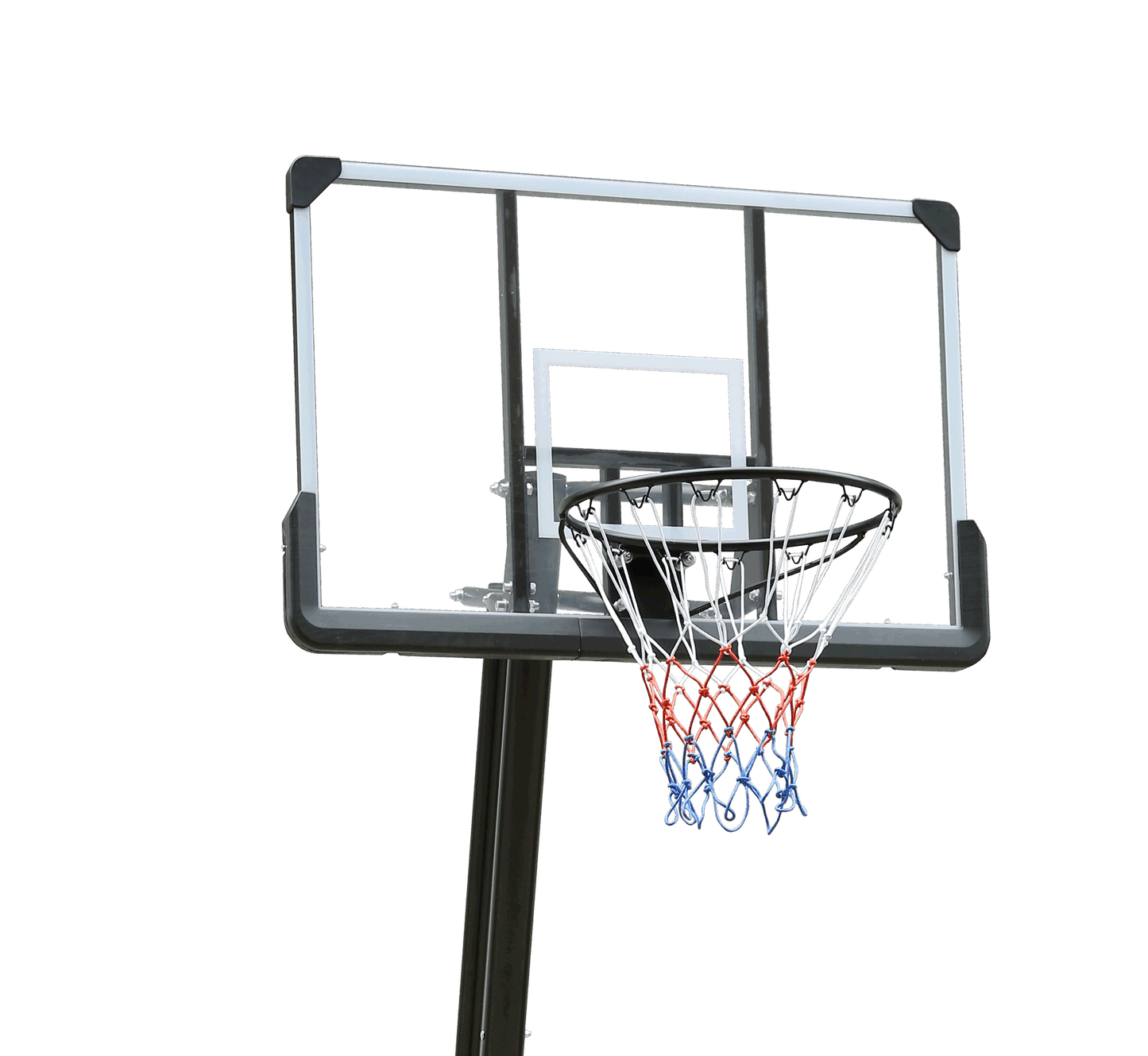 Use for Outdoor Height Adjustable 6 to 10ft Basketball Hoop 44 Inch Backboard Portable Basketball Goal System with Stable Base and Wheels