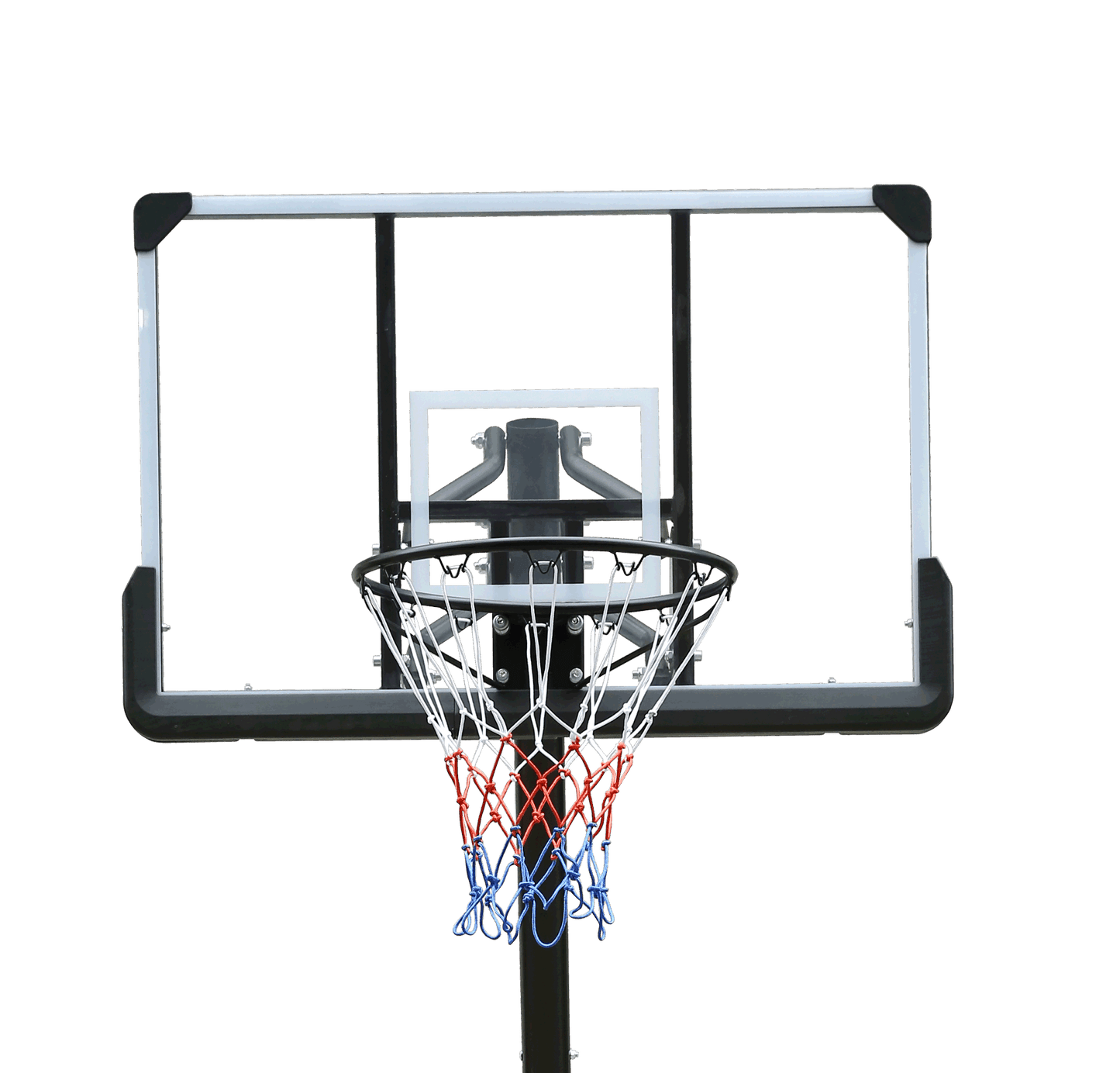 Use for Outdoor Height Adjustable 6 to 10ft Basketball Hoop 44 Inch Backboard Portable Basketball Goal System with Stable Base and Wheels