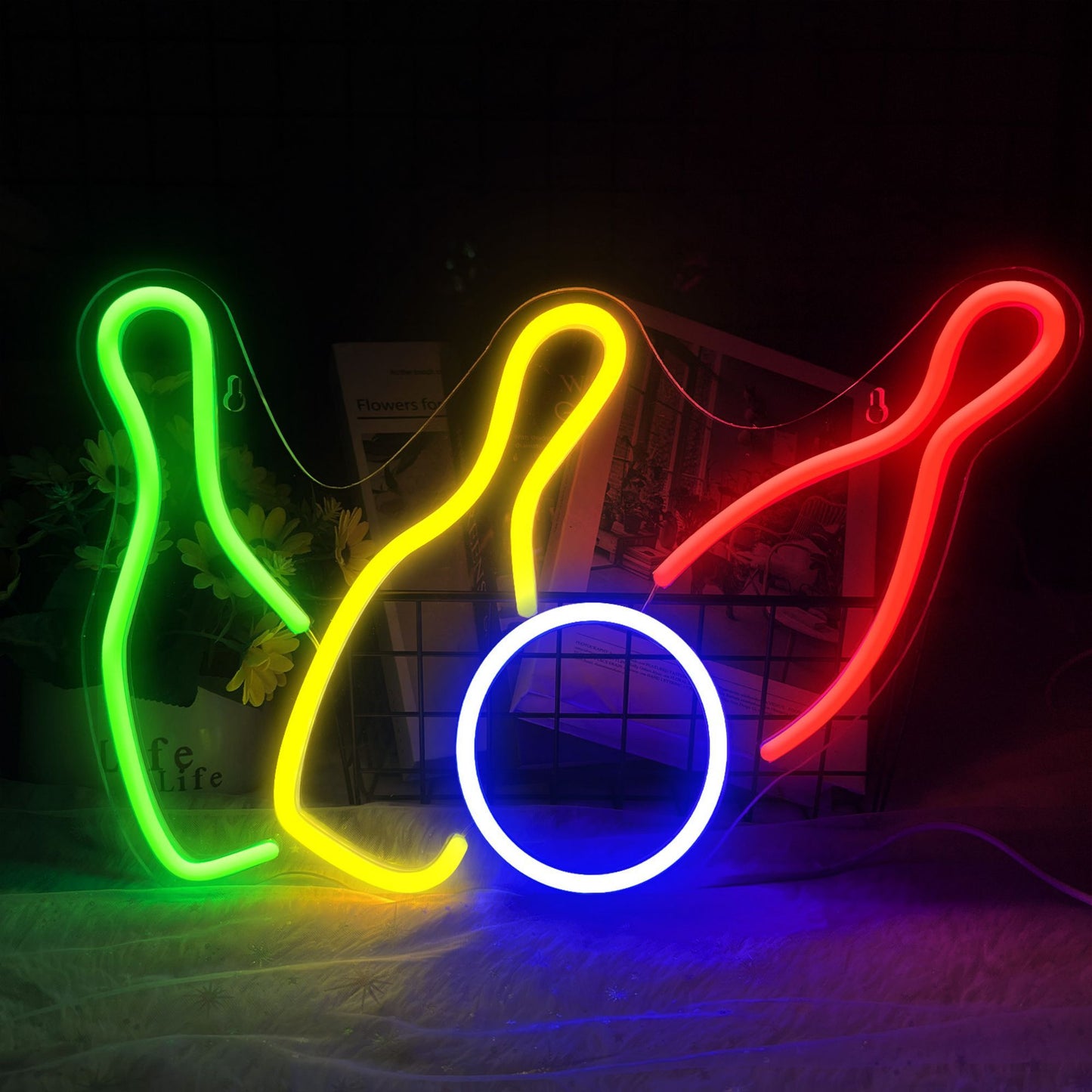 1pc Neon Sign - Novelty Lighting for Party Ambiance - LED Wall Light for Living Room, Bedroom, Festival, Theme Party Props, Birthday Gifts with Unique Design