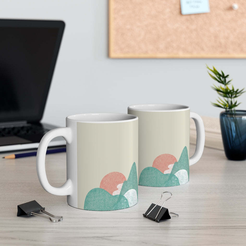 Abstract Landscape Coffee Tea Mug