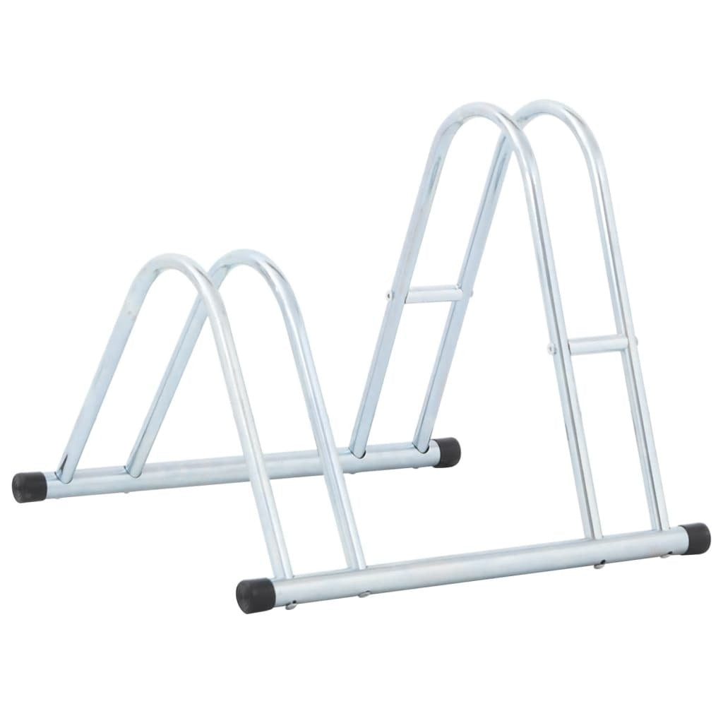 Bicycle Stand for 2 Bikes Floor Freestanding Galvanized Steel