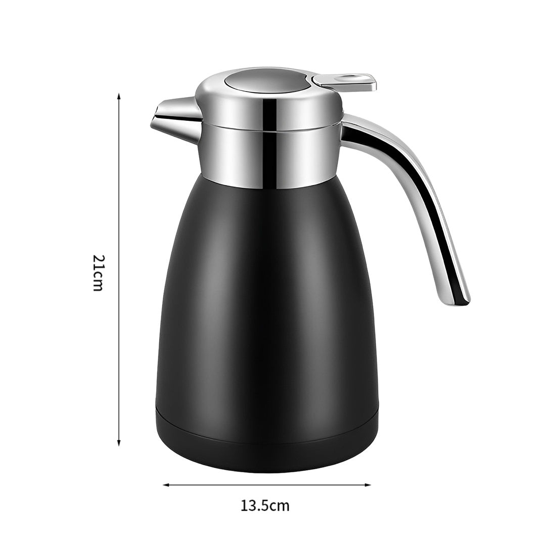 SOGA 1.2L Stainless Steel  Insulated Vacuum Flask WaterBottle Black