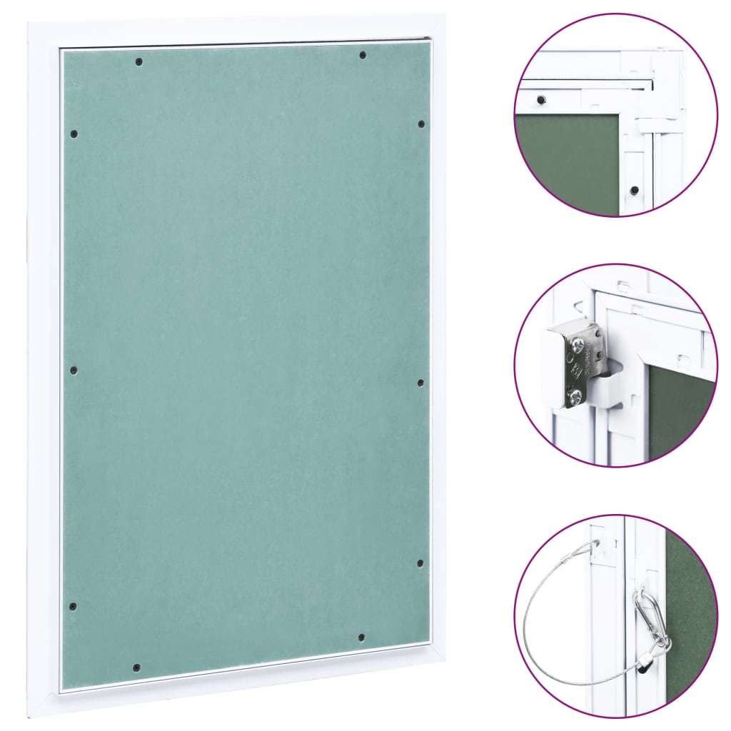 Access Panel with Aluminum Frame and Plasterboard 15.7"x23.6"