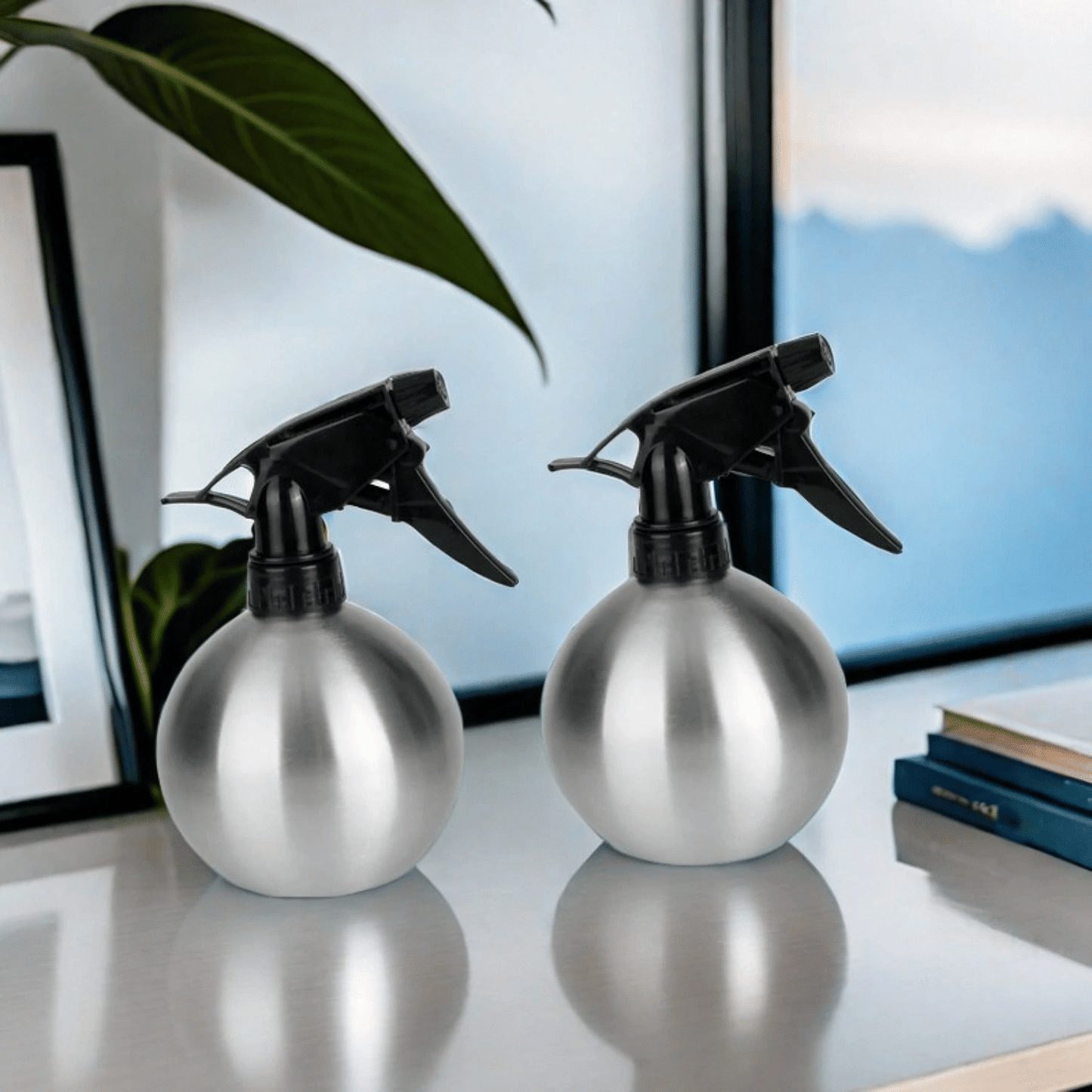 2 Pcs Hair Sprayer for Barber Watering Can Indoor Watering Cans for Indoor Plants Pressure Watering Can Garden Plant Mister Handheld Sprayer Portable Kettle Garden Water Pot Silver