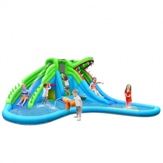 7 in 1 Inflatable Bounce House with Splashing Pool