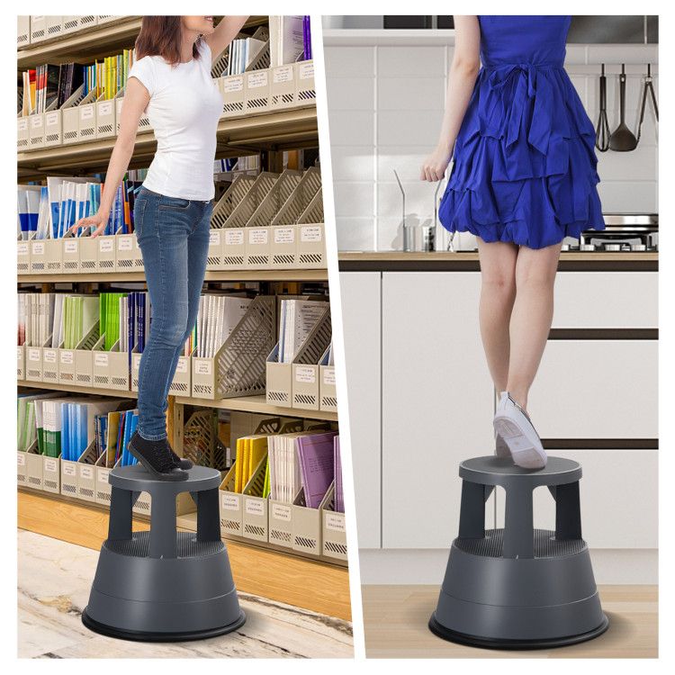 330 lbs Step Stool with Non-Slip Rubber Platform