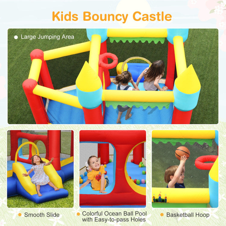 Inflatable Bounce Slide Jumping Castle Without Blower